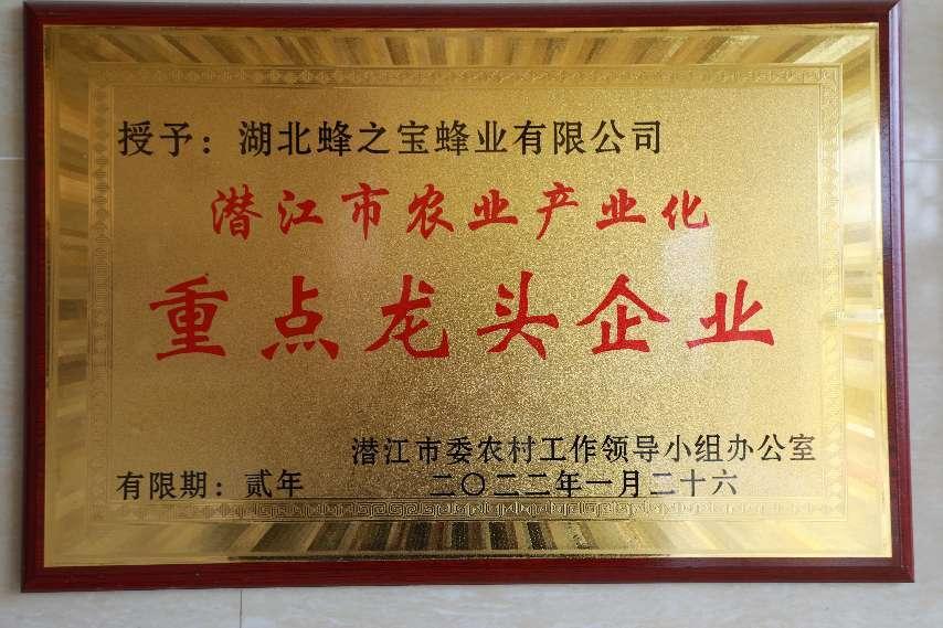 被評(píng)為“潛江市農(nóng)業(yè)產(chǎn)業(yè)化重點(diǎn)龍頭企業(yè) ”